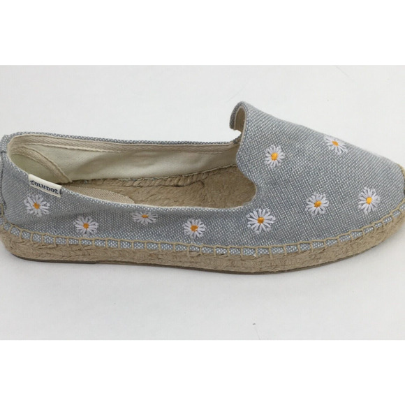 Soludos womens Daisy shoes Size 9 Smoking Slippers Slip On Flats Embroidered - Picture 4 of 16